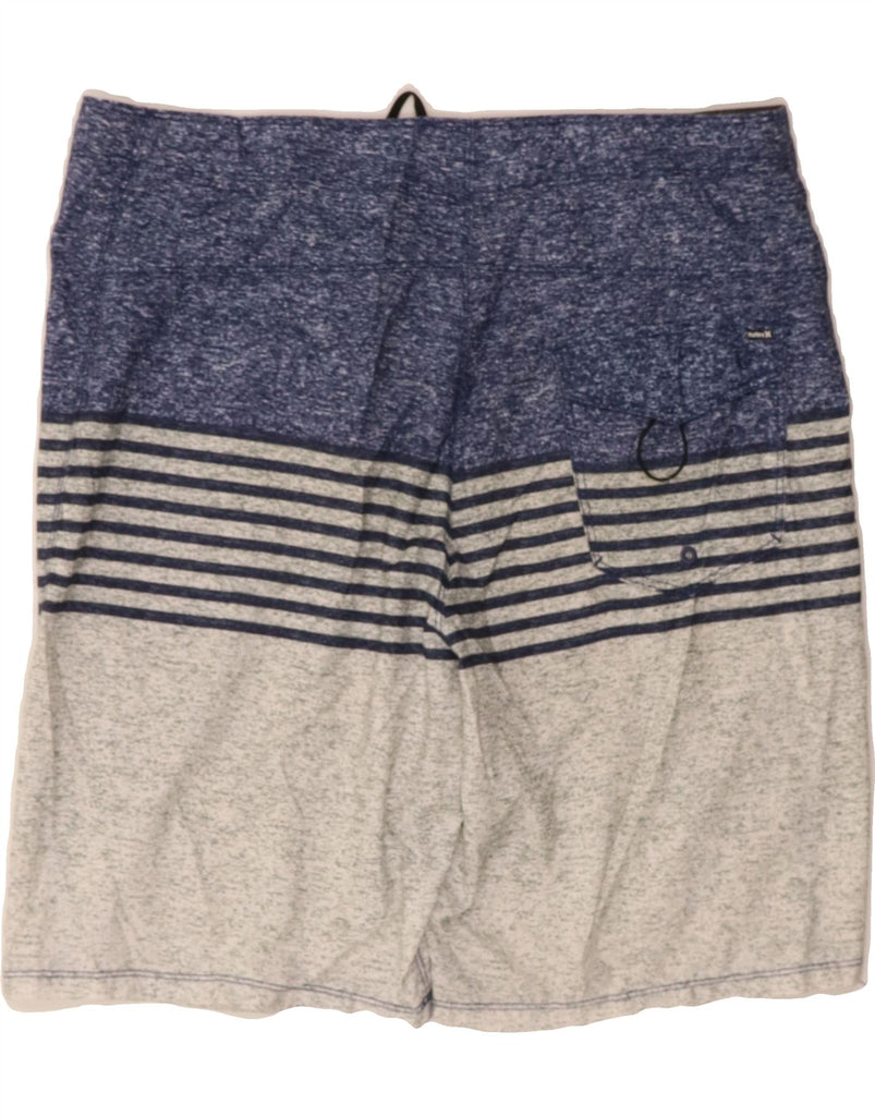 HURLEY Mens Swimming Shorts Large  Grey Colourblock Polyester Vintage Hurley and Second-Hand Hurley from Messina Hembry 
