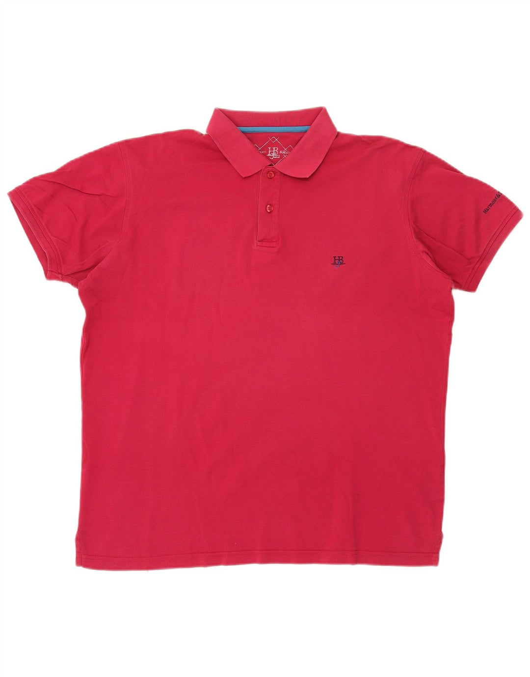 Harmont & Blaine Mens Polo Shirt 2XL Pink Cotton