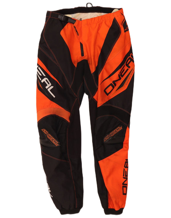 O'Neal Mens Graphic Moto Racer Trousers W32 L29 Orange Colourblock