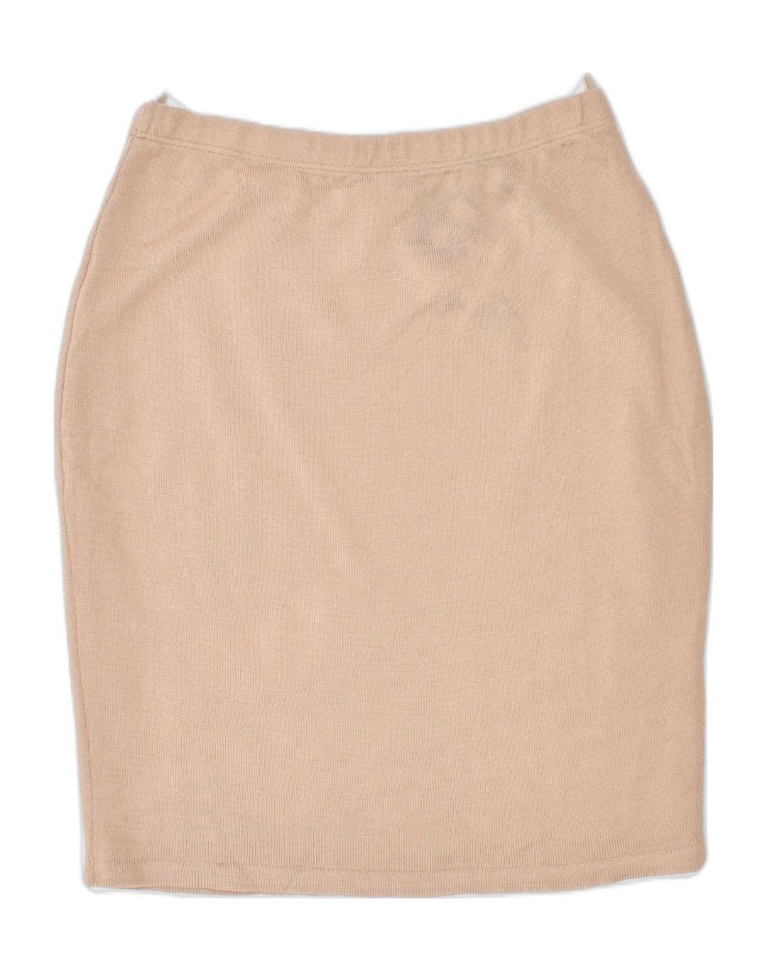 VINTAGE Womens Pencil Skirt EU 44 Large W32 Beige Virgin Wool | Vintage | Thrift | Second-Hand | Used Clothing | Messina Hembry 