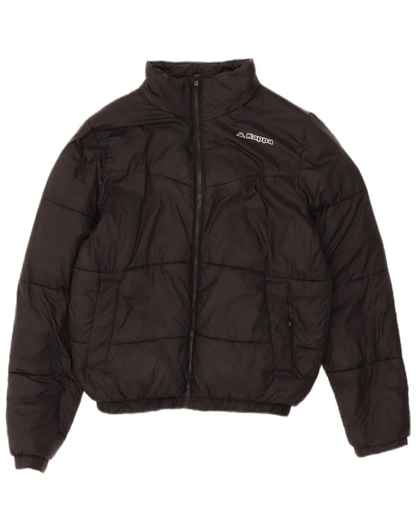 KAPPA Womens Padded Jacket UK 14 Medium Black