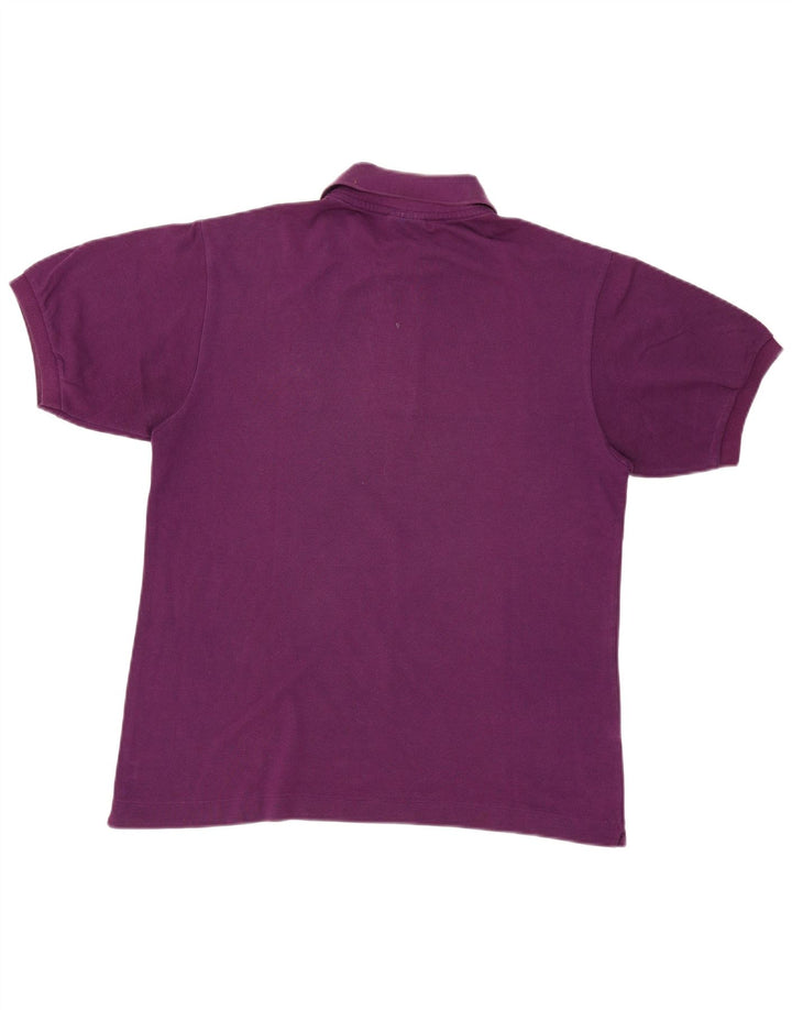 Lacoste Mens Polo Shirt Size 4 Medium Purple Cotton