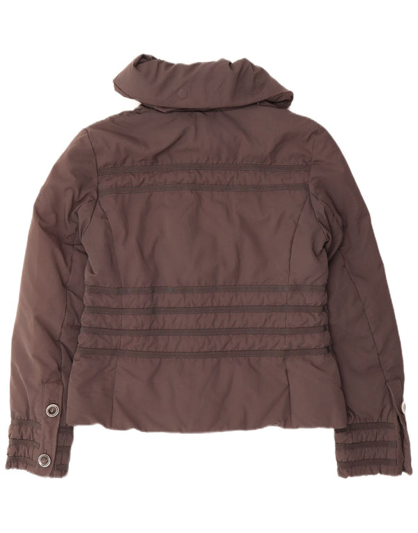 Canadiens Womens Padded Jacket UK 14 Medium Grey Polyester