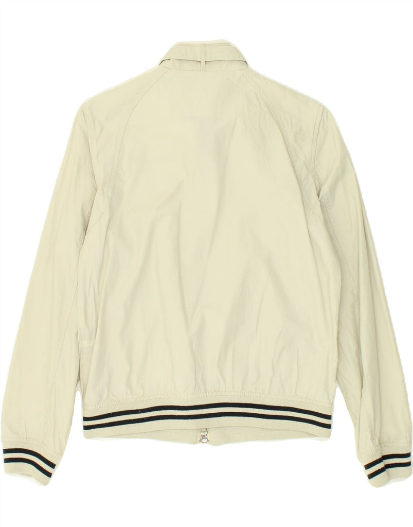 WOOLRICH Womens Bomber Jacket UK 14 Medium Beige Cotton Vintage Woolrich and Second-Hand Woolrich from Messina Hembry 