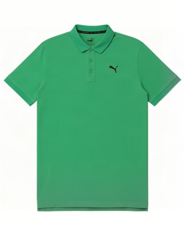 Puma Mens Polo Shirt XL Green Cotton