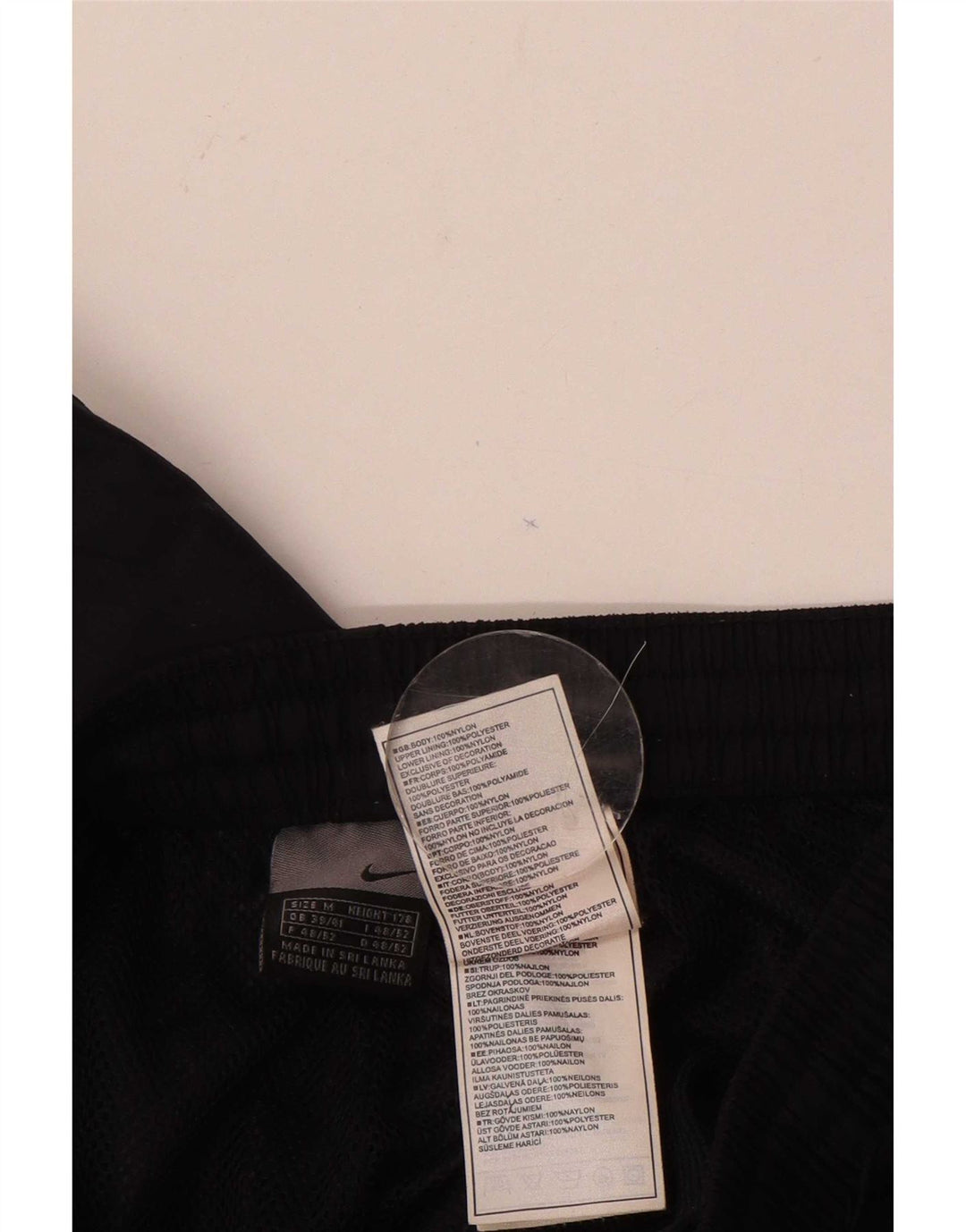 Nike Mens Tracksuit Trousers Joggers UK 39/41 Medium  Black Nylon
