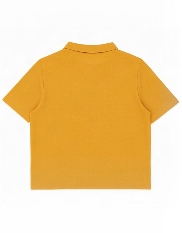 Zara Womens Trafaluc T-Shirt Top UK 16 Large Yellow Cotton