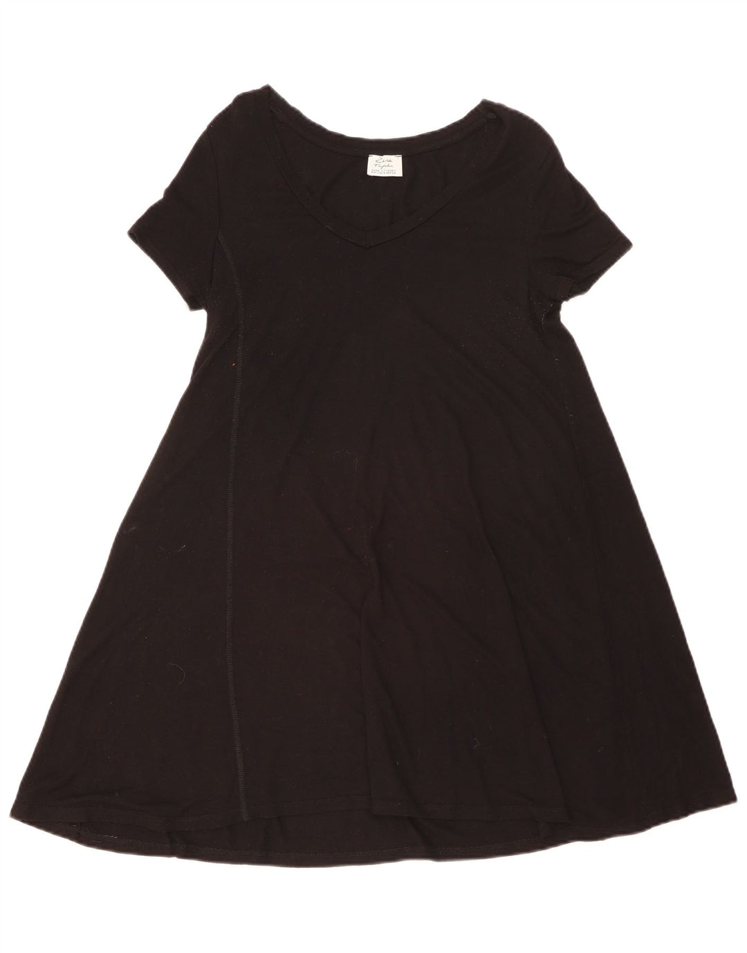 Zara Womens Trafaluc A-Line Dress Small Black