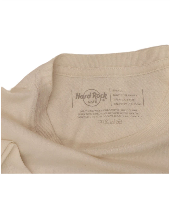 HARD ROCK CAFE Mens Amsterdam Graphic T-Shirt Top Small White Cotton