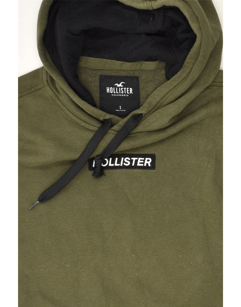 HOLLISTER Mens Graphic Hoodie Jumper Small Green Cotton | Vintage Hollister | Thrift | Second-Hand Hollister | Used Clothing | Messina Hembry 