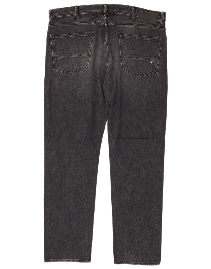 Tommy Hilfiger Mens Straight Jeans W38 L32 Grey Cotton