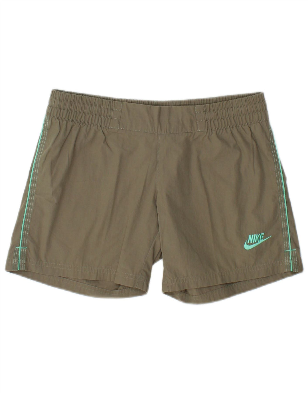Nike Boys Casual Shorts 12-13 Years Large W28 Khaki Polyester