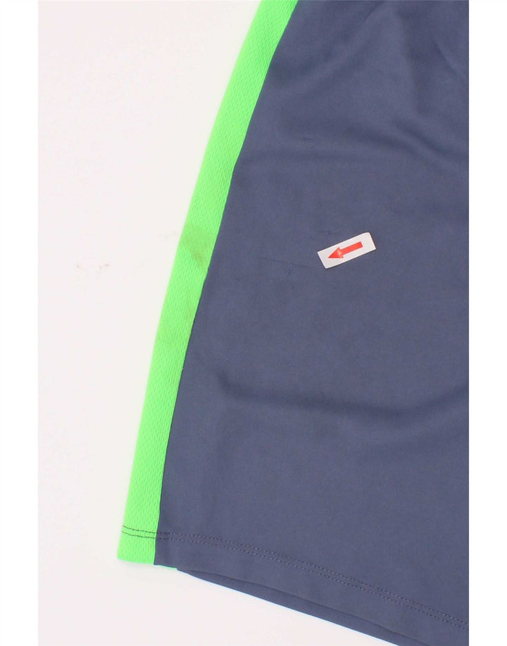 Nike Boys Sport Shorts 12-13 Years Large Blue Colourblock Polyester