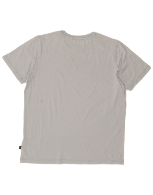 Puma Mens Graphic T-Shirt Top Medium Blue Cotton