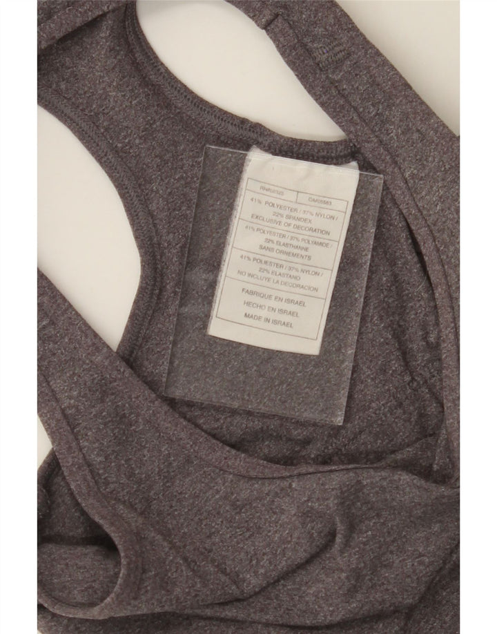 NIKE Womens Vest Top UK 2 2XS Grey Polyester Vintage Nike and Second-Hand Nike from Messina Hembry 