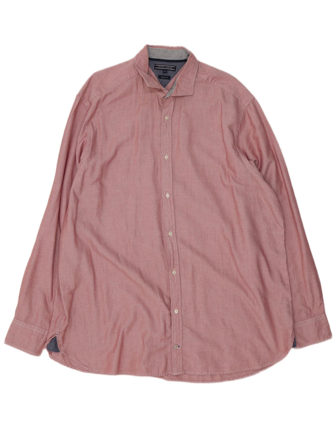 Tommy Hilfiger Mens Tall Regular Fit Shirt 3XL Red Cotton