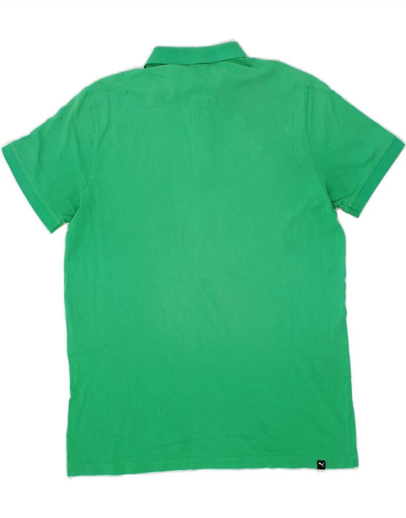 PUMA Mens Polo Shirt XL Green Vintage Puma and Second-Hand Puma from Messina Hembry 