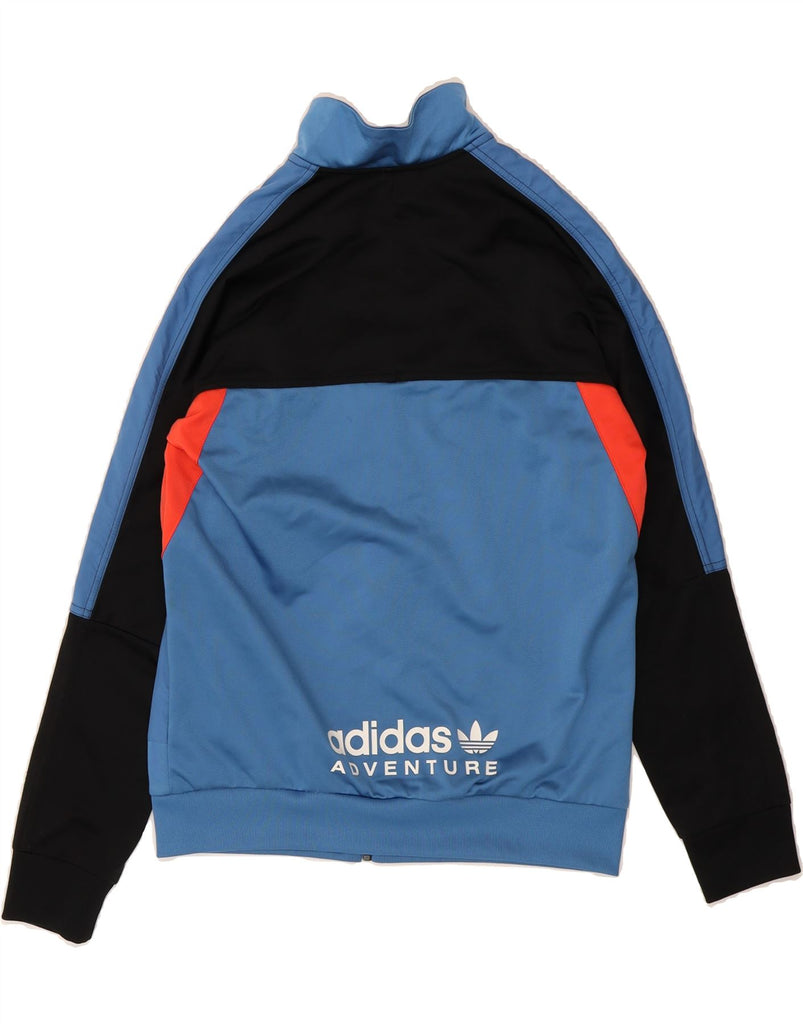 ADIDAS Boys Primegreen Tracksuit Top Jacket 13-14 Years Blue Colourblock Vintage Adidas and Second-Hand Adidas from Messina Hembry 