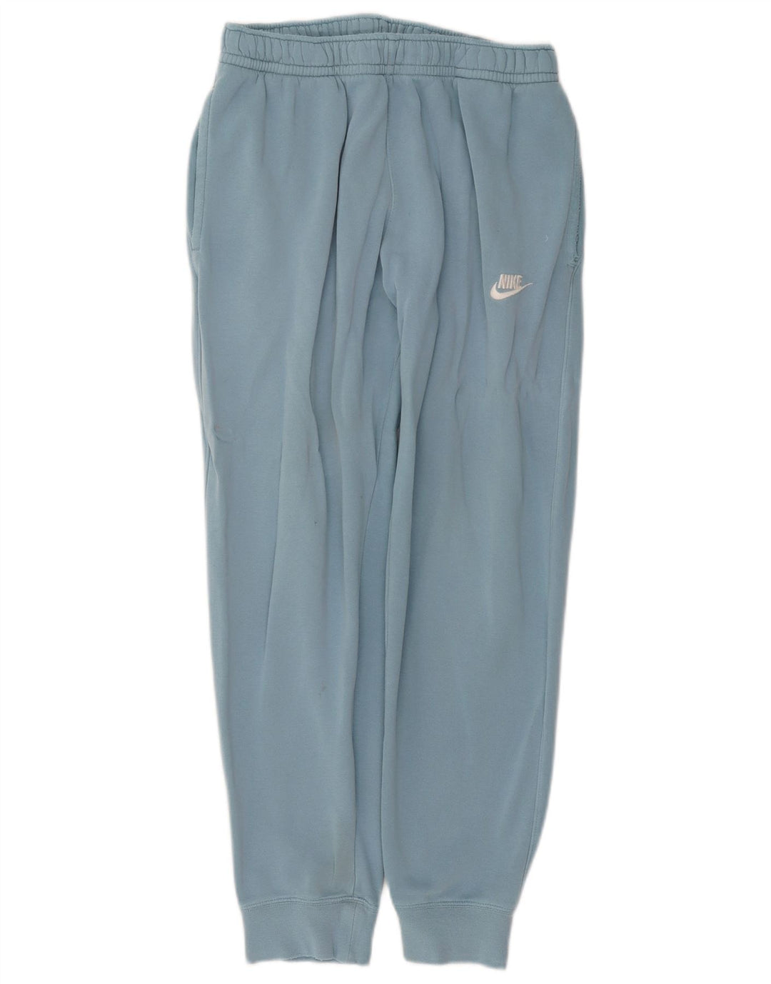 Nike Womens Tracksuit Trousers Joggers UK 14 Medium Blue Cotton