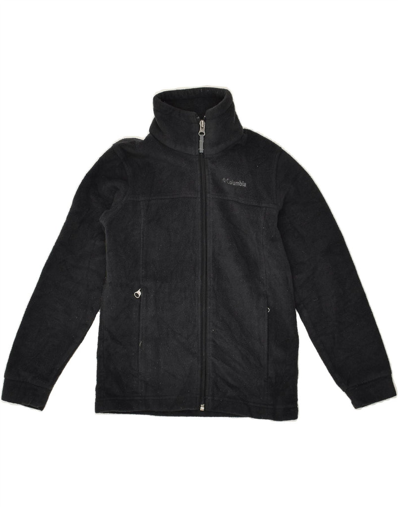 COLUMBIA Boys Fleece Jacket 7-8 Years Black Polyester | Vintage Columbia | Thrift | Second-Hand Columbia | Used Clothing | Messina Hembry 