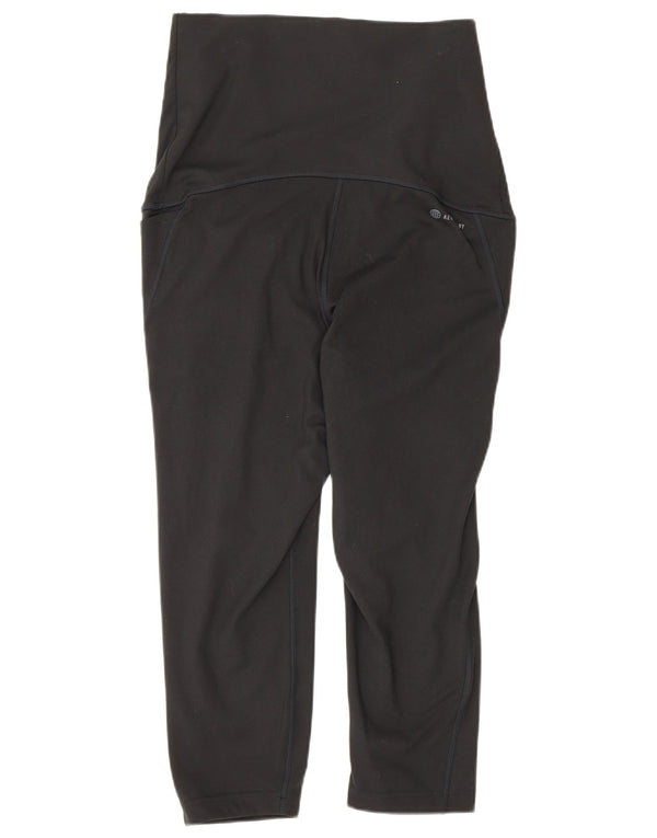 Adidas Womens Maternity Capri Leggings UK 12/14 Medium Black Polyester