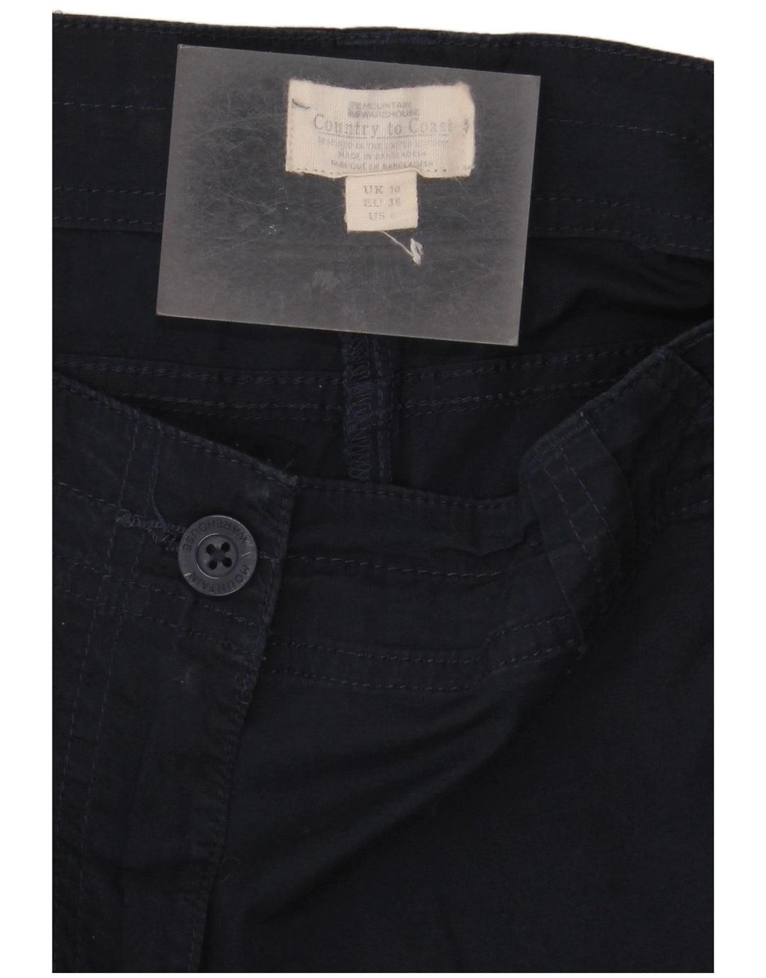 Mountain Warehouse Womens Chino Shorts UK 10 Small W30  Navy Blue