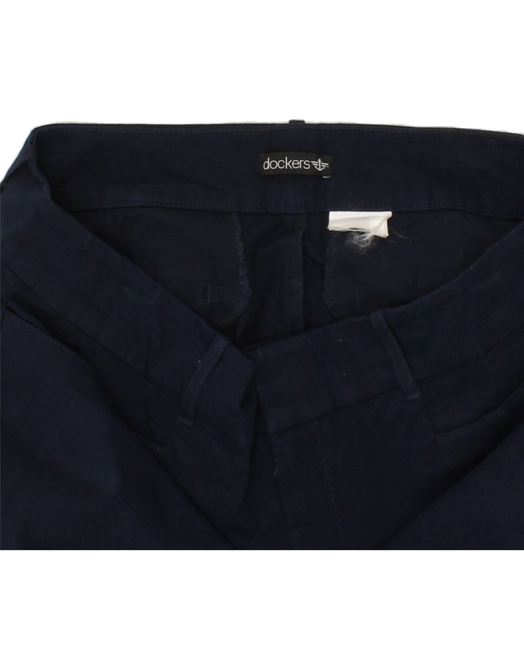 DOCKERS Womens Straight Casual Trousers W34 L34 Navy Blue Vintage Dockers and Second-Hand Dockers from Messina Hembry 