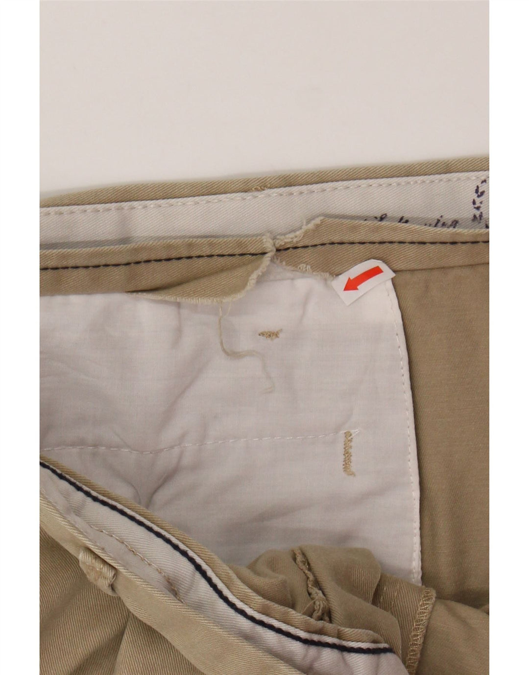 IZOD Mens Pegged Chino Shorts W36 Large  Beige Cotton