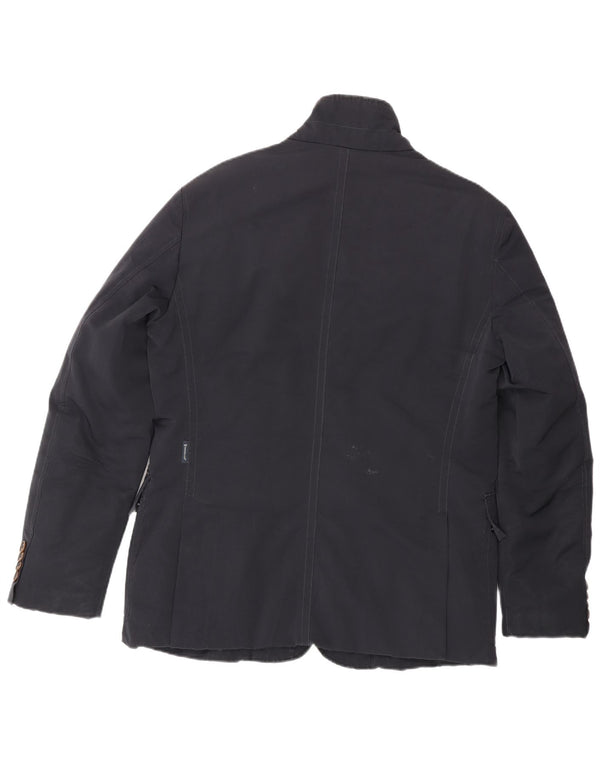 Moncler Mens Padded Jacket Size 4 XL Navy Blue Polyester