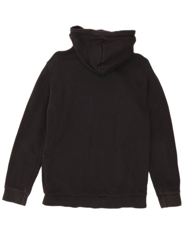 Adidas Mens Graphic Hoodie Jumper Small Black Cotton