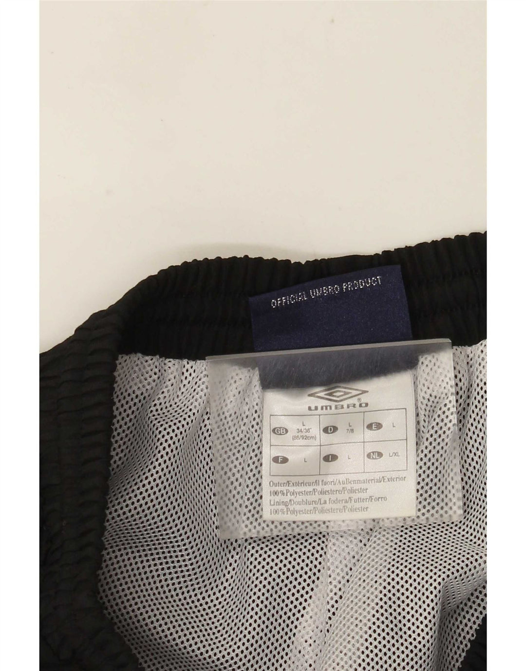 Umbro Mens Tracksuit Trousers Joggers Large  Black Polyester