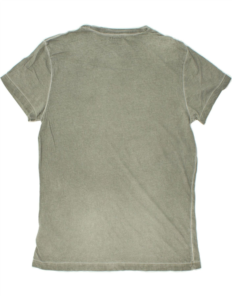 TIMBERLAND Mens T-Shirt Top Medium Khaki Cotton Vintage Timberland and Second-Hand Timberland from Messina Hembry 