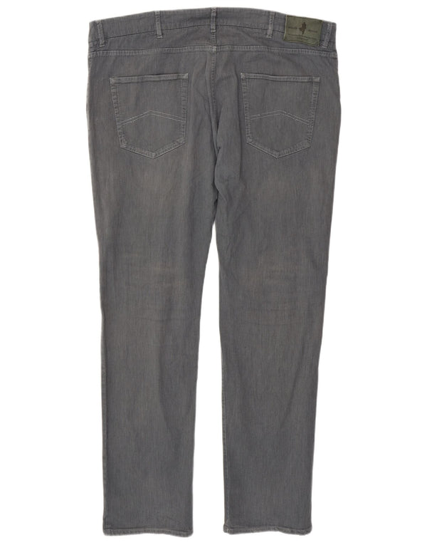 Marlboro Classics Mens Regular Straight Casual Trousers W42 L34 Grey Cotton