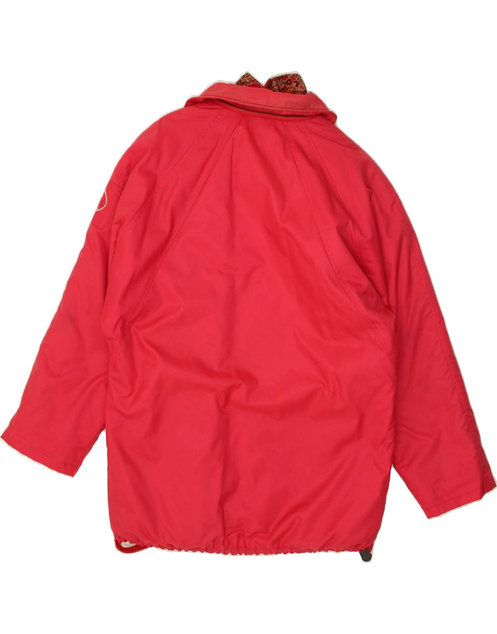 DOLOMITE Womens Oversized Overcoat UK 14 Medium Red Vintage Dolomite and Second-Hand Dolomite from Messina Hembry 