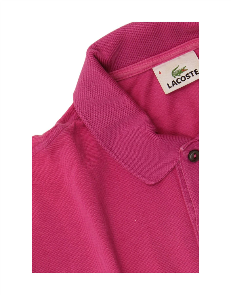 LACOSTE Mens Polo Shirt Size 4 Medium Pink Cotton Vintage Lacoste and Second-Hand Lacoste from Messina Hembry 