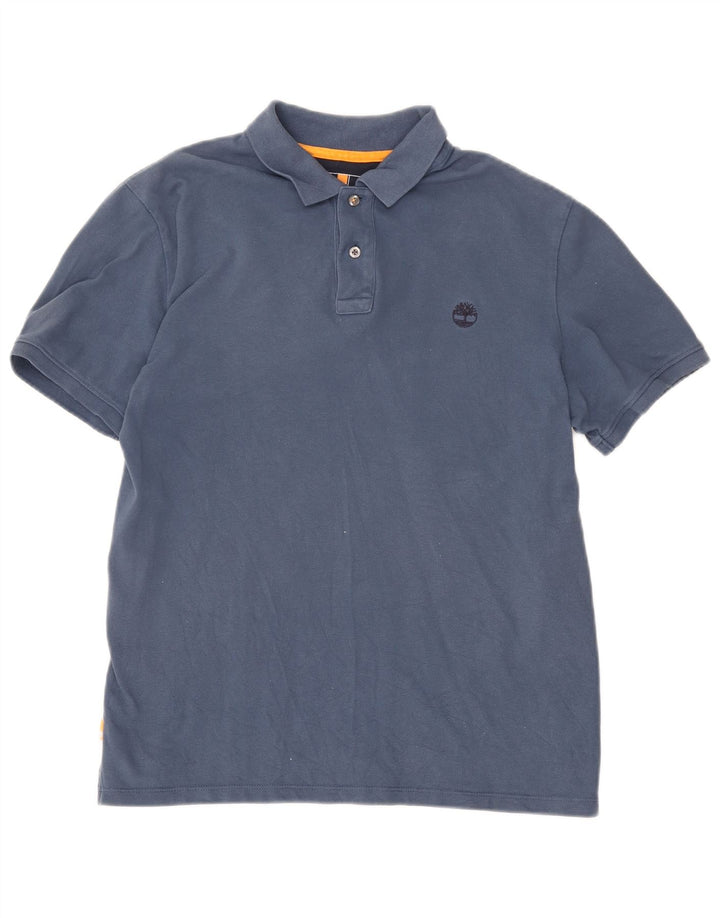 Timberland Mens Regular Fit Polo Shirt Large Navy Blue