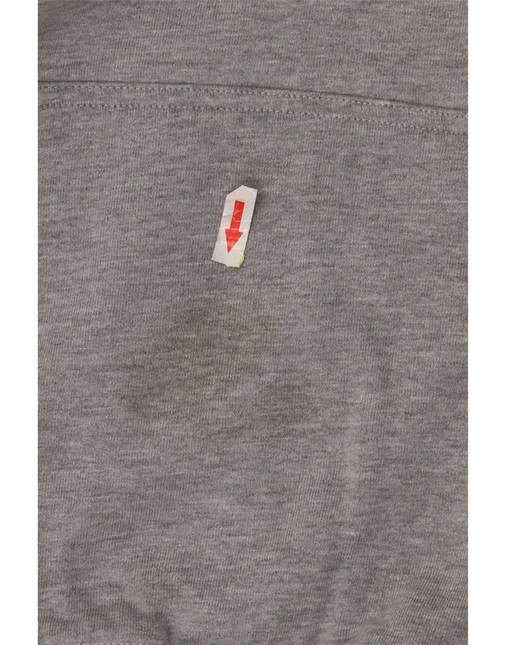 New Balance Mens Graphic Hoodie Jumper Small Grey Polyester