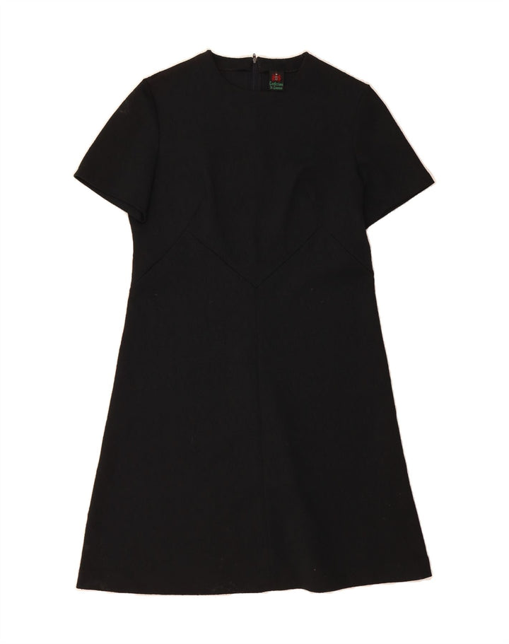 CONFEZIONI Womens A-Line Dress IT 48 XL Black Vintage Confezioni and Second-Hand Confezioni from Messina Hembry 