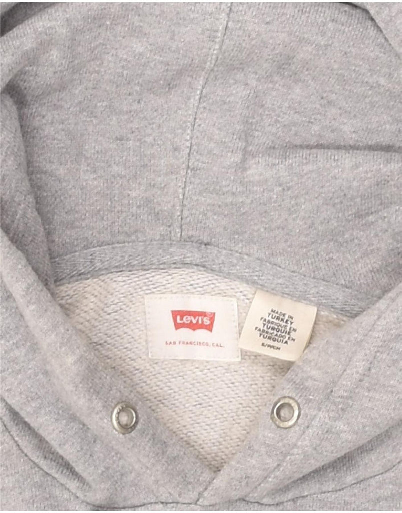 LEVI'S Mens Graphic Hoodie Jumper Small Grey Cotton | Vintage Levi's | Thrift | Second-Hand Levi's | Used Clothing | Messina Hembry 