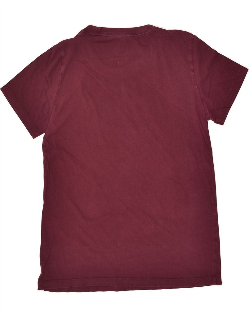 CONVERSE Womens Classic Fit Graphic T-Shirt Top UK 14 Medium Burgundy | Vintage Converse | Thrift | Second-Hand Converse | Used Clothing | Messina Hembry 