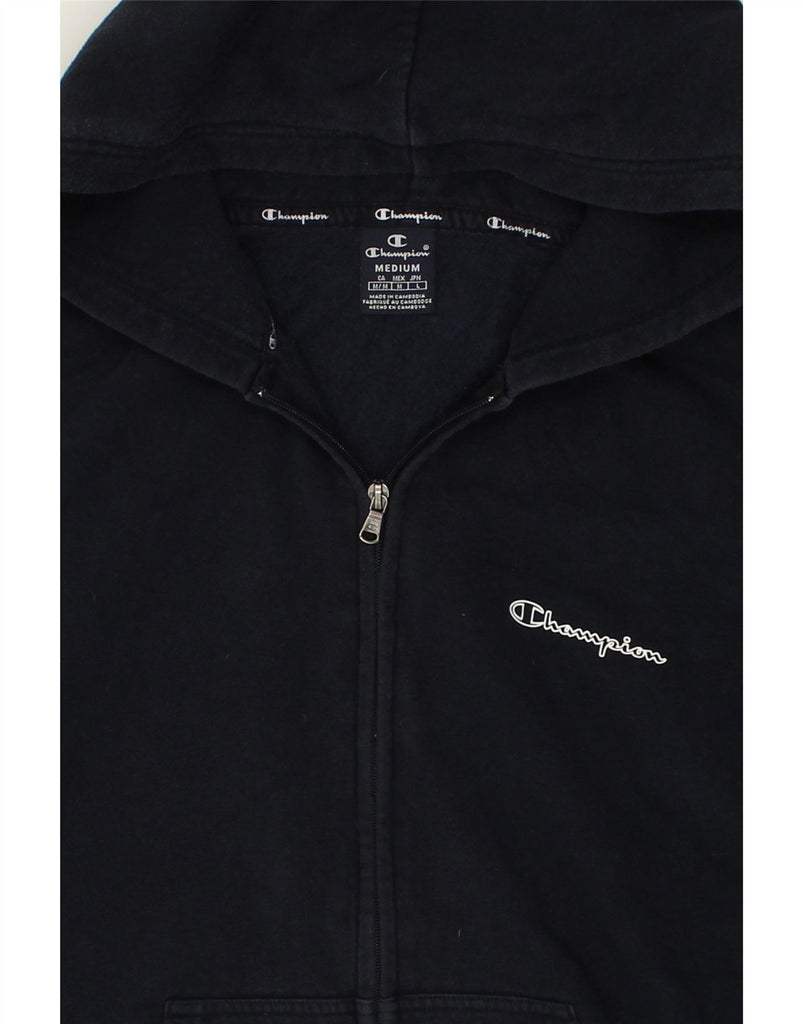 CHAMPION Mens Zip Hoodie Sweater Medium Navy Blue Vintage Champion and Second-Hand Champion from Messina Hembry 