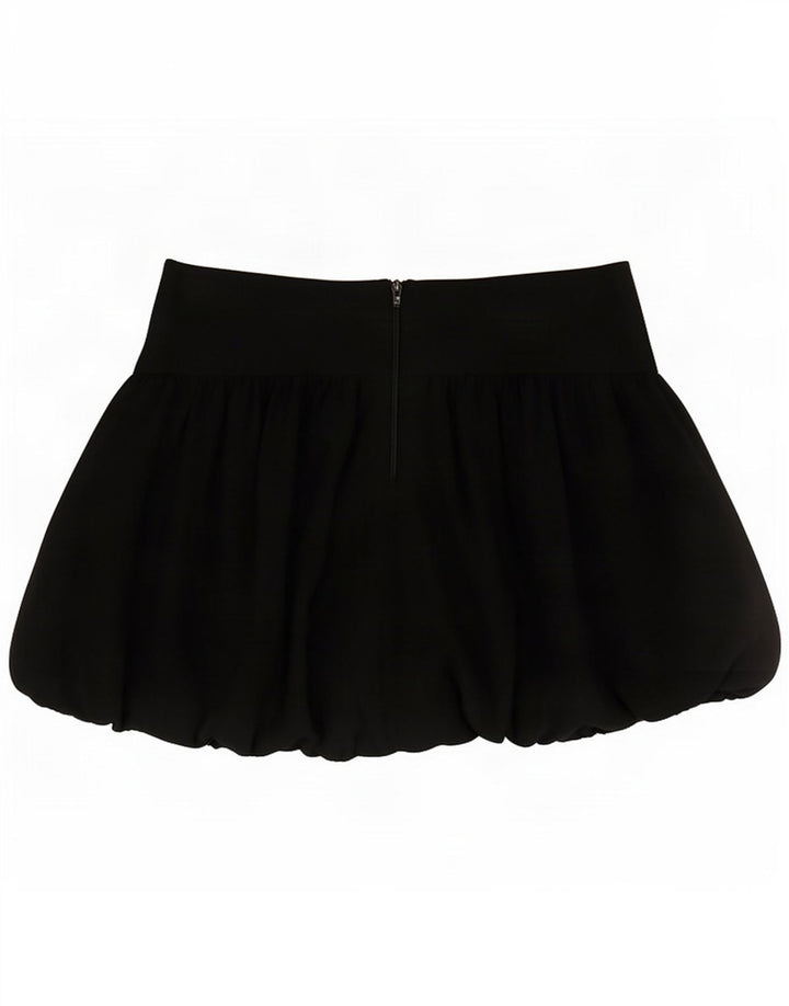Zara Womens Mini Bubble Skirt Medium W28 Black Polyamide