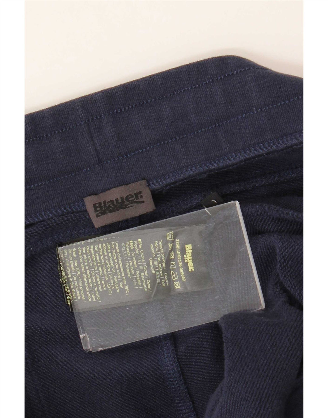 Blauer Mens Tracksuit Trousers Joggers Large Navy Blue Cotton