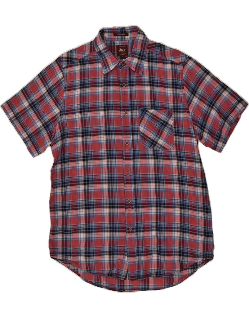 MARLBORO CLASSICS Mens Regular Fit Short Sleeve Shirt Medium Red Check | Vintage Marlboro Classics | Thrift | Second-Hand Marlboro Classics | Used Clothing | Messina Hembry 