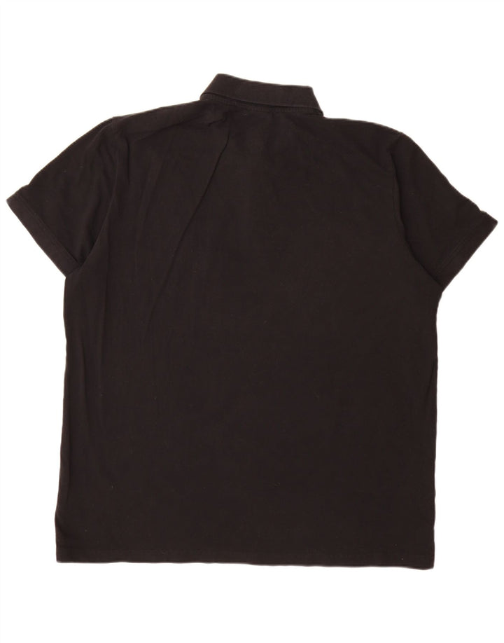 Kappa Mens Polo Shirt 2XL Black Cotton