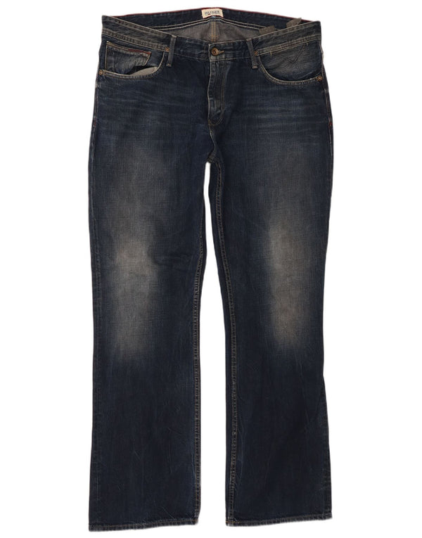 Tommy Hilfiger Mens Bootcut Jeans W38 L34 Navy Blue Cotton
