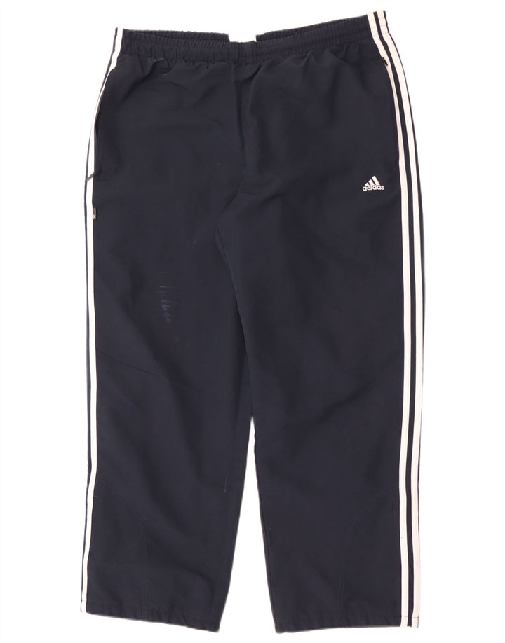 Adidas Mens Tracksuit Trousers Large Navy Blue Polyester
