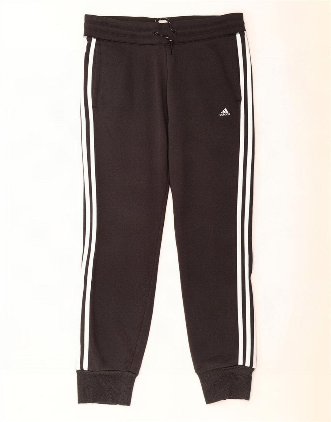 Adidas Mens Climalite Tracksuit Trousers Joggers Small Black Polyester