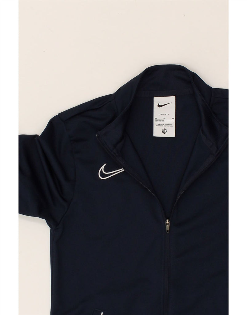 NIKE Boys Dri Fit Tracksuit Top Jacket 10-11 Years Medium Navy Blue | Vintage Nike | Thrift | Second-Hand Nike | Used Clothing | Messina Hembry 