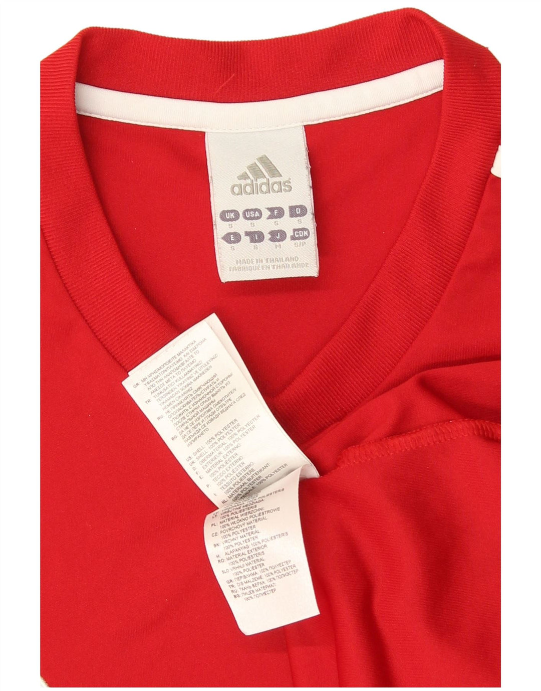 Adidas Mens Climalite T-Shirt Top Small Red Polyester